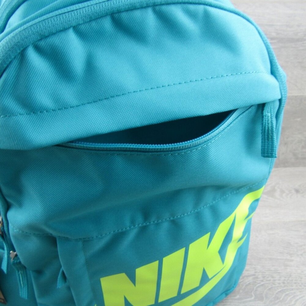 Nike Elemental Backpack School Travel Bag (21L) Teal Volt NEW - Picture 8 of 15
